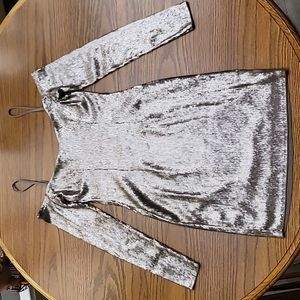 Express XS/TP mini dress sparkly champagne color
